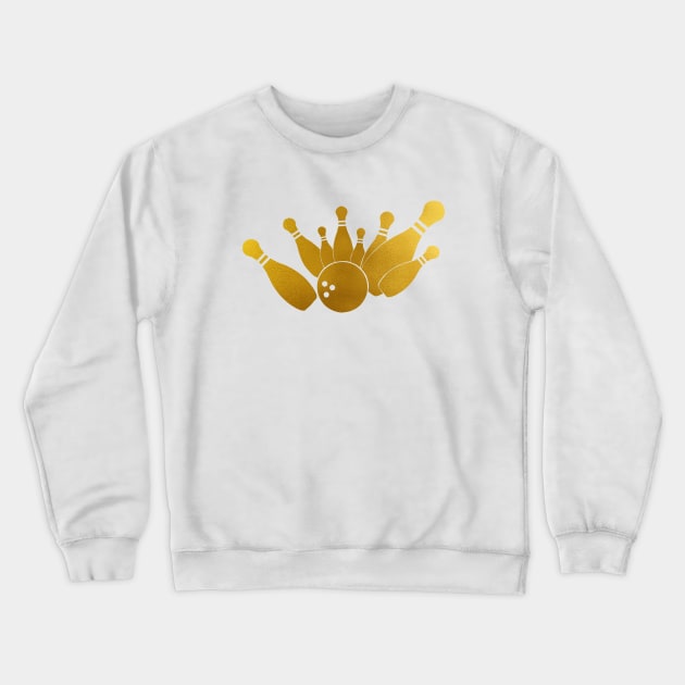 Bowling ball Crewneck Sweatshirt by erzebeth